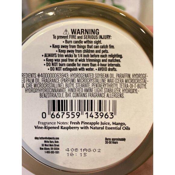 Bath & Body Works New Single Wick Candles X 3 - Picture 3 of 9